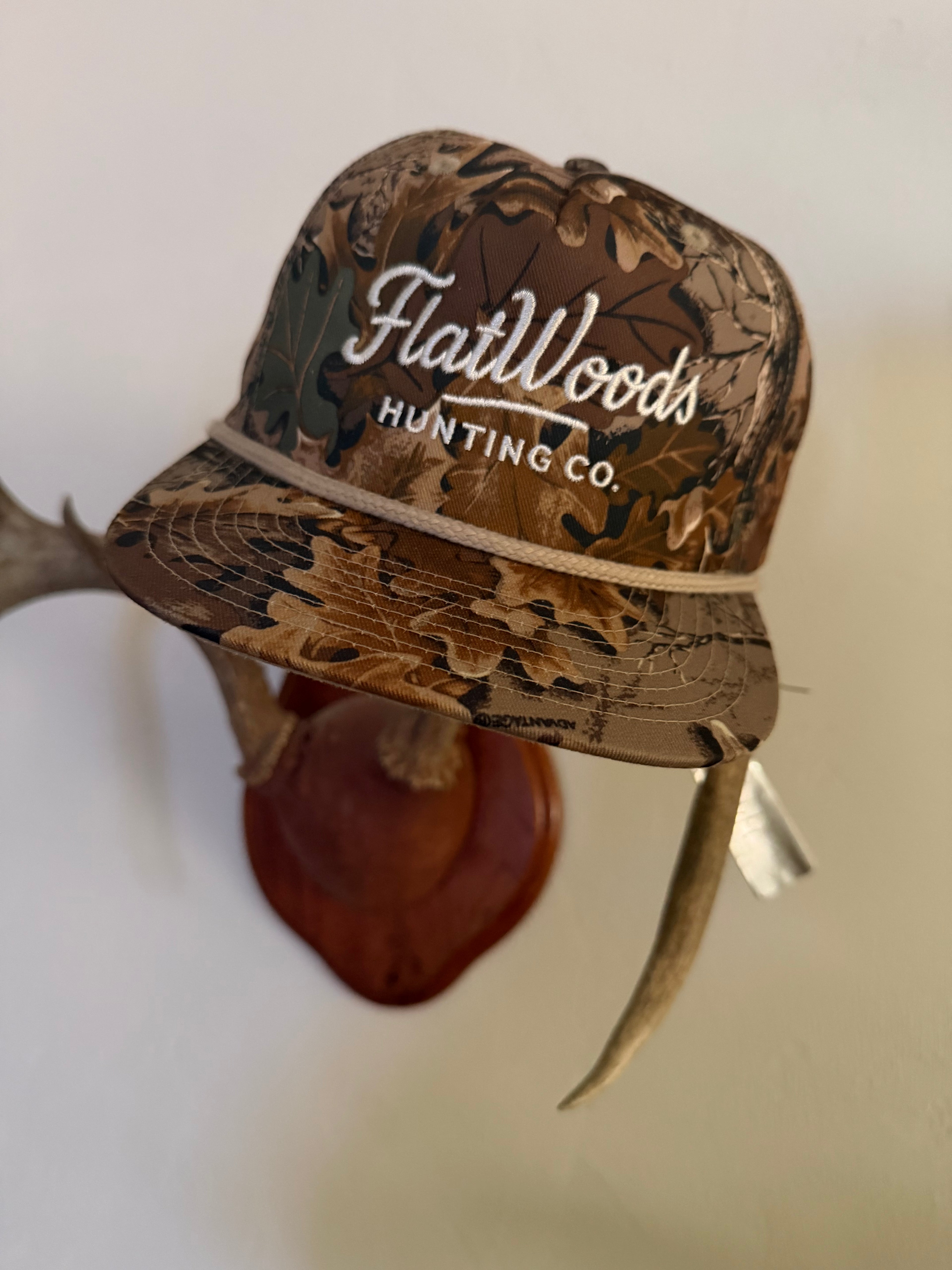 Flatwoods RealTree Advantage Rope Hat | Camo Hunting SnapBack Hat