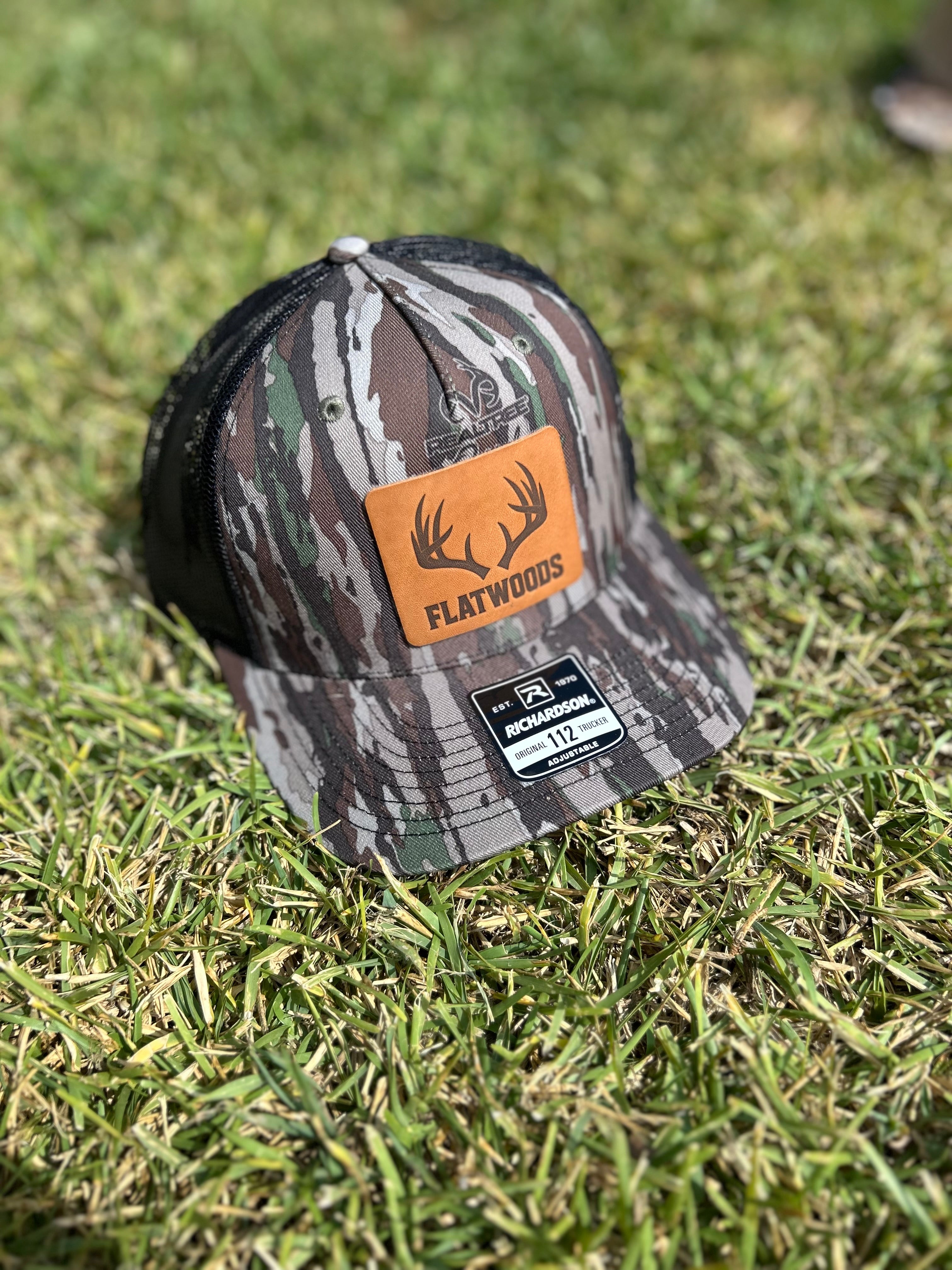 Rack Leather Patch Trucker Hat | Realtree Original