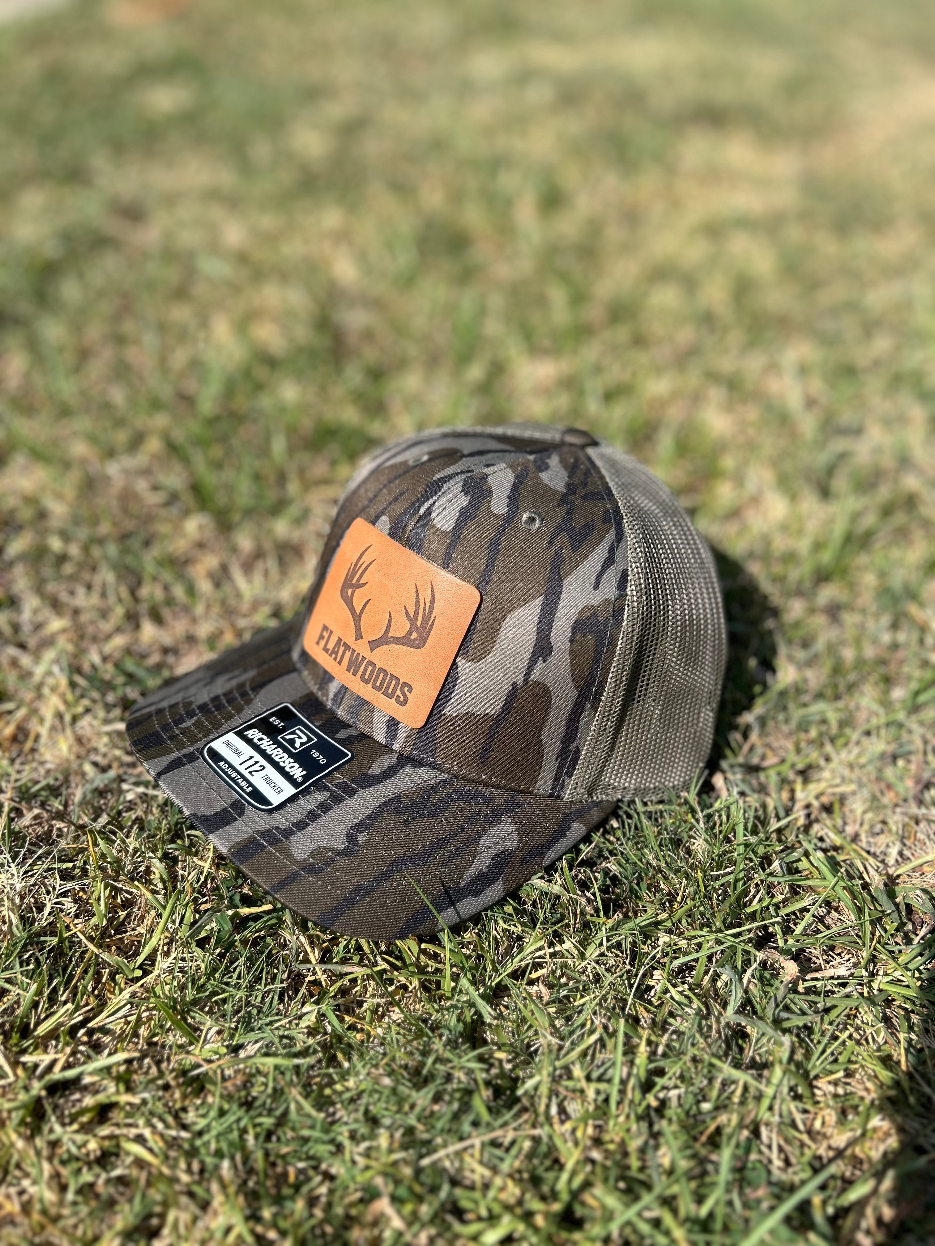 Rack Leather Patch Trucker Hat | Bottomland